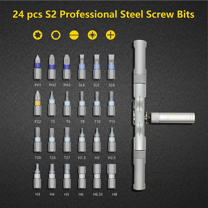 24-in-1 Multi-Purpose Ratchet Screwdriver Set