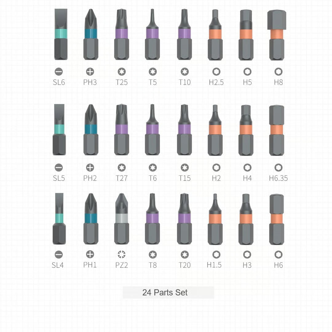 24-in-1 Multi-Purpose Ratchet Screwdriver Set