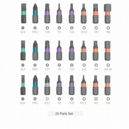 24-in-1 Multi-Purpose Ratchet Screwdriver Set