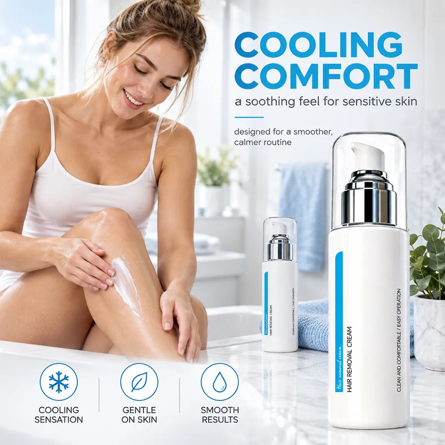 Ice-Cooling Hair Removal Cream for Sensitive Skin