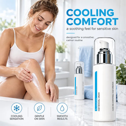Ice-Cooling Hair Removal Cream for Sensitive Skin
