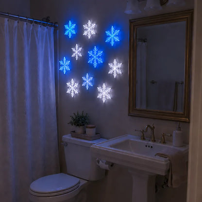 24PCS LED Snowflake Wall Lights