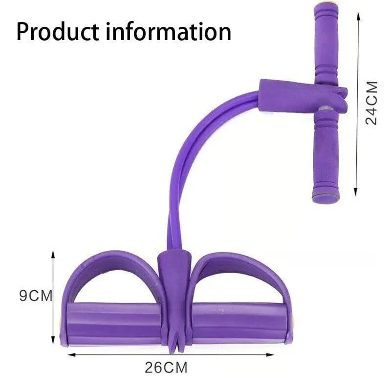 4-Tube Pedal Resistance Band Ankle Puller