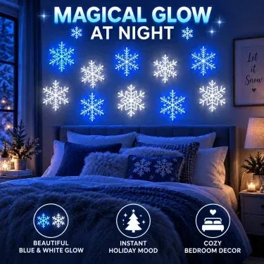 24PCS LED Snowflake Wall Lights