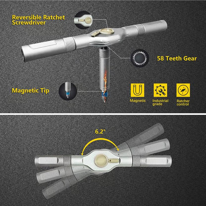 24-in-1 Multi-Purpose Ratchet Screwdriver Set