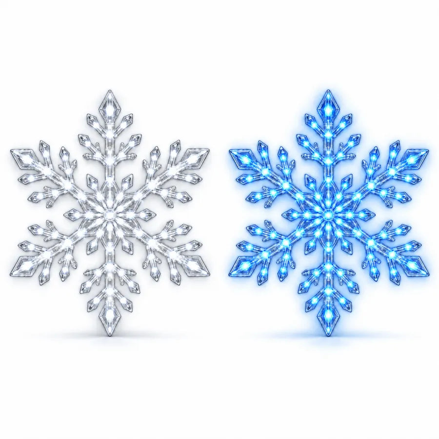 24PCS LED Snowflake Wall Lights
