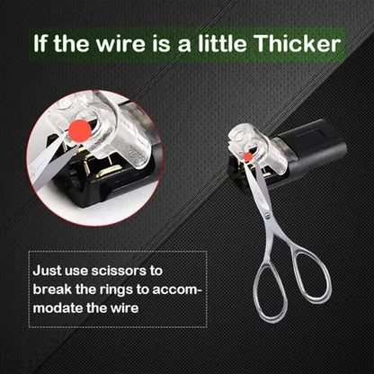 2-Pin Solderless Wire Connector for LED Strips & 18–22 AWG Cables