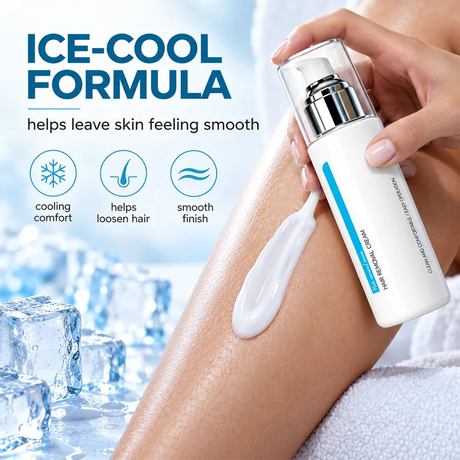 Ice-Cooling Hair Removal Cream for Sensitive Skin