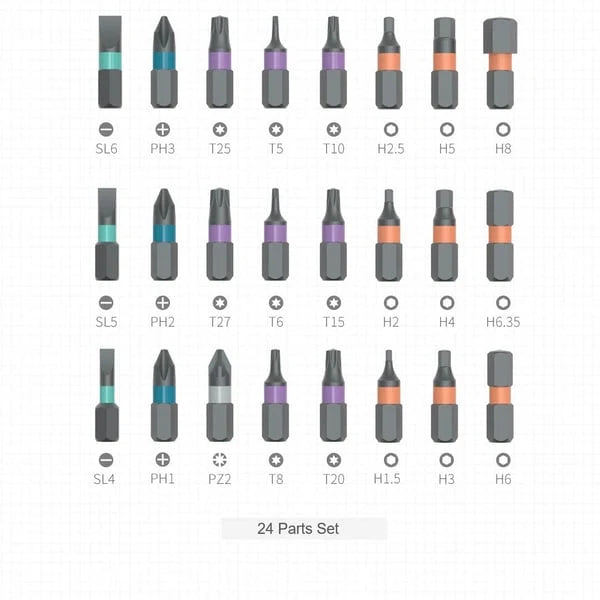 24-in-1 Multi-Purpose Ratchet Screwdriver Set