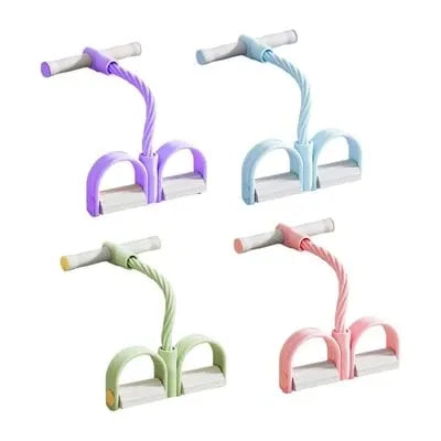 4-Tube Pedal Resistance Band Ankle Puller