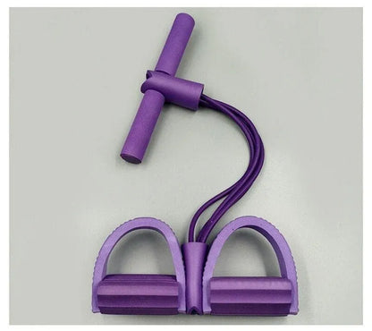 4-Tube Pedal Resistance Band Ankle Puller